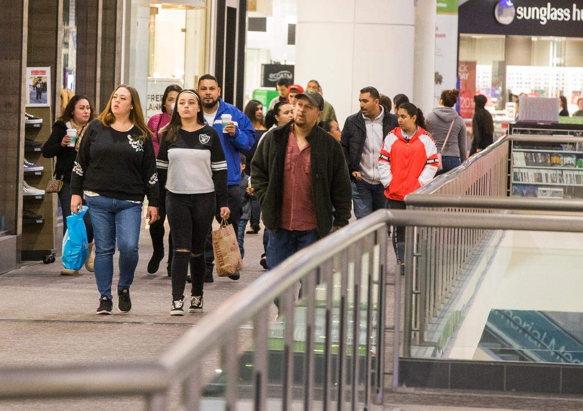 Shoppers spent the morning checking out the Black Friday sales at Vintage Faire Mall Friday, Nov. 23, 2018.