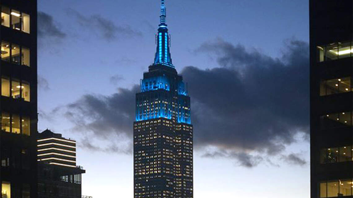 Expect to see a lot of blue Wednesday for World Children’s Day