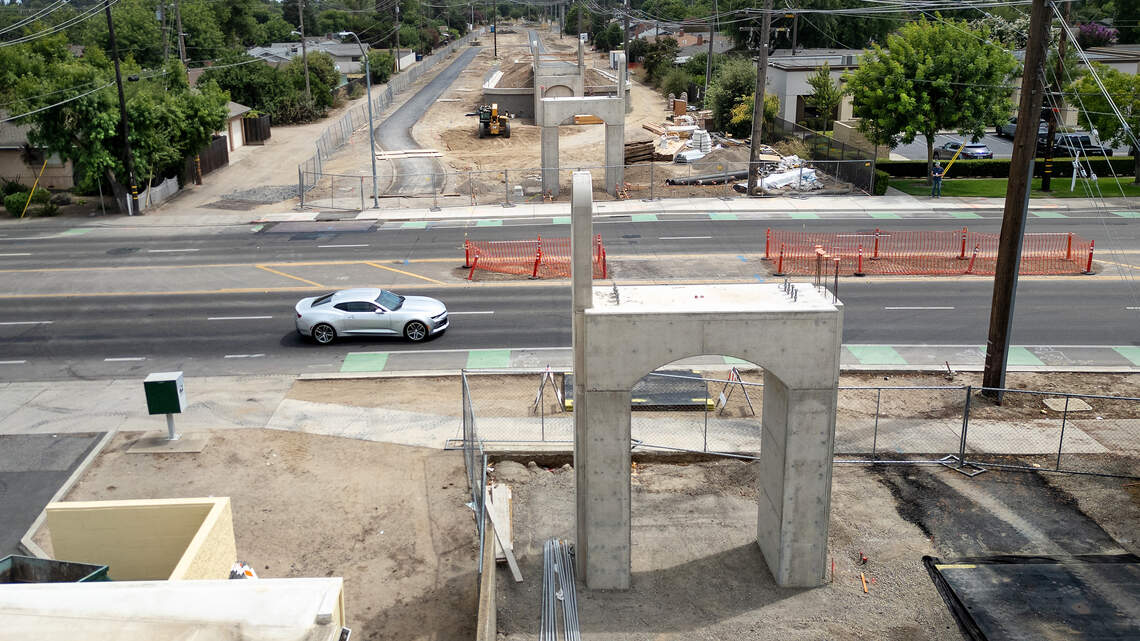 Part of Standiford in Modesto will close for placement of Virginia trail bridge