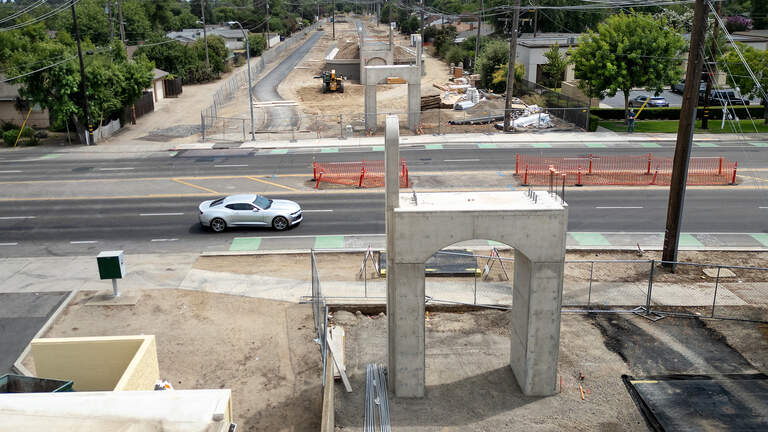Part of Standiford in Modesto will close for placement of Virginia trail bridge