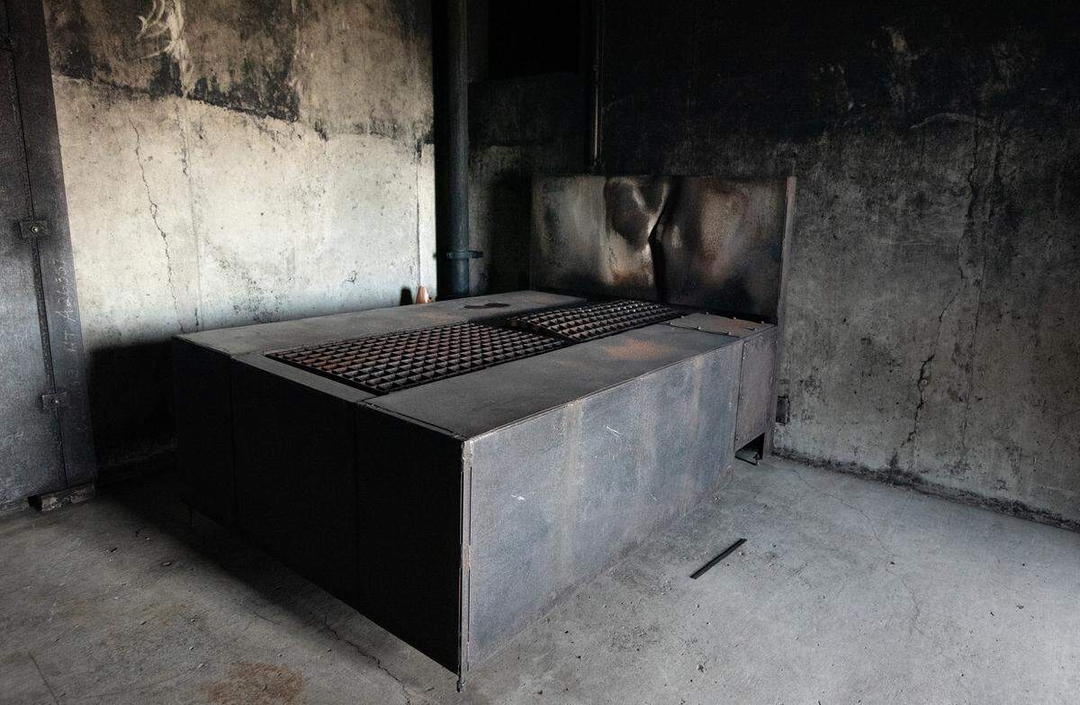 A bed burn prop used in fire training at the Regional Fire Training Center. Photographed in Modesto, Calif., Tuesday, March 7, 2023.