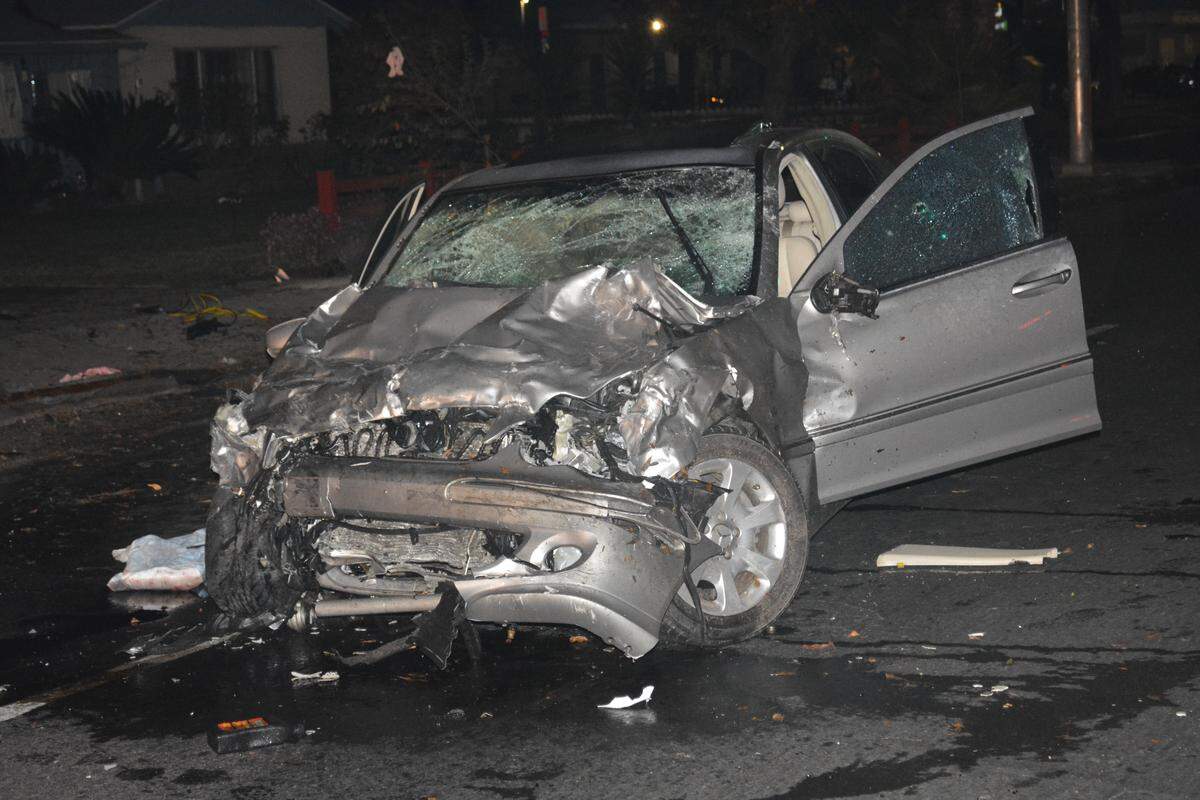 Emergency crews responded to a multi-vehicle accident at Tully and Rumble roads that left two people dead in Modesto, Calif. on Wednesday, Nov. 29, 2017.