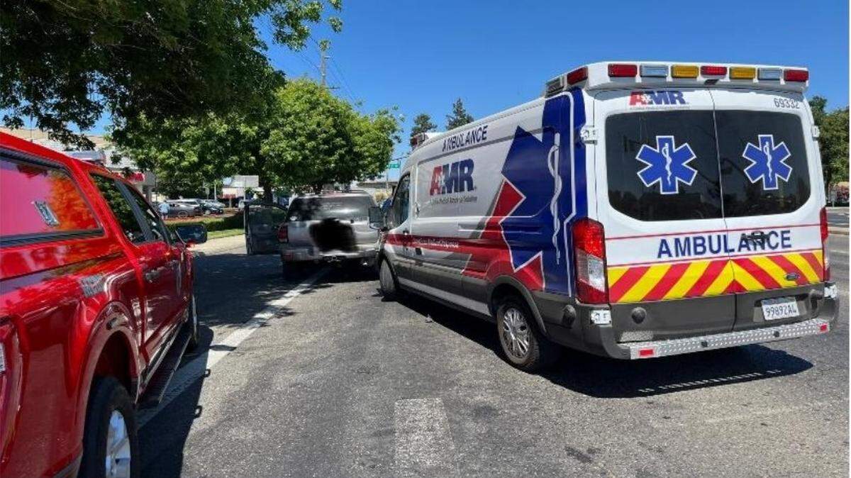 A driver died after a collision Saturday afternoon, July 19, at Sisk Road and Standiford Avenue. He is believed to have suffered a medical emergency.