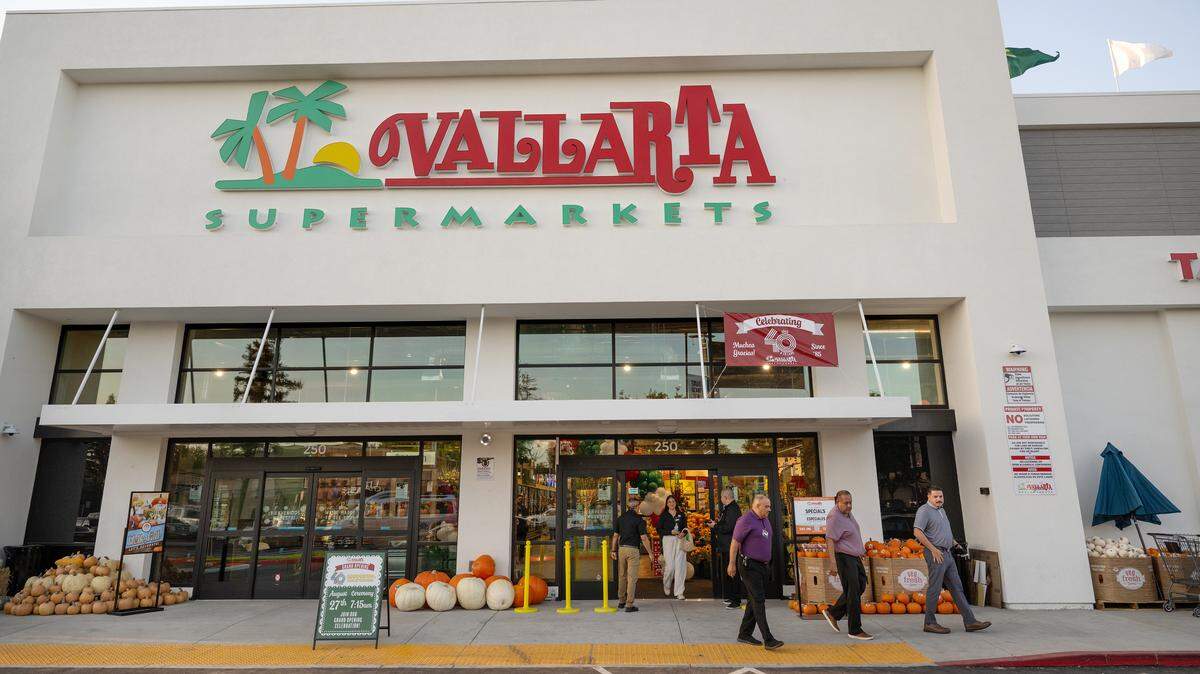 Vallarta Supermarkets store in Century Center in Modesto, Tuesday, Aug. 26, 2025.