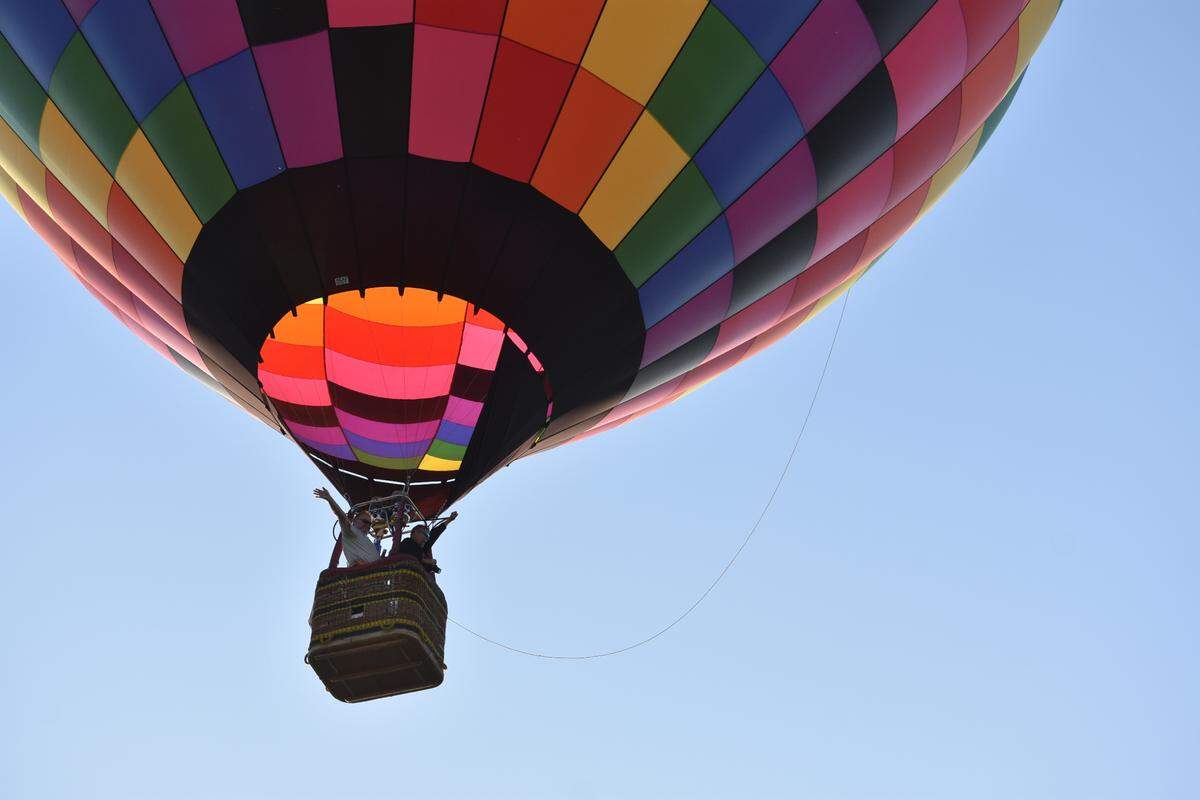 The first Skies the Limit hot-air balloon festival was held at River Bluff Regional Park in Ceres, California, on Saturday, June 17, 2023. Ten teams of balloonists took part. Spectators had to be there early to witness the launches, as most occurred between 6 and 7 a.m.