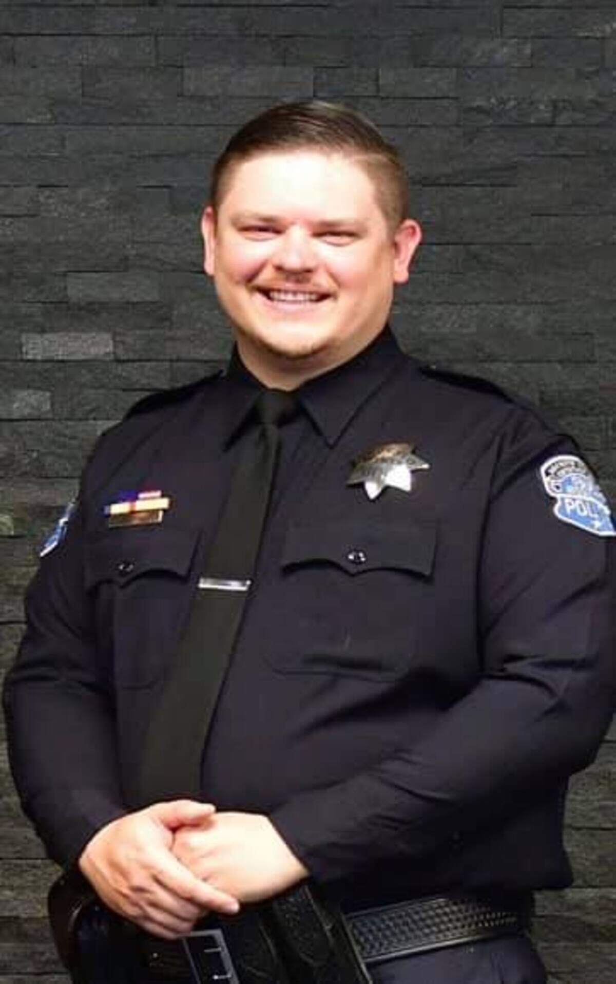 The Modesto Police Department shared this photo of Officer Michael Rokaitis on social media Tuesday, Aug. 17, 2021.