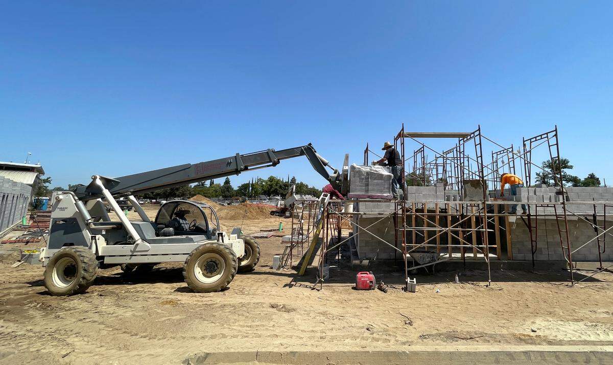 Cesar Chavez Park renovation in Modesto, Thursday, June 5, 2025.