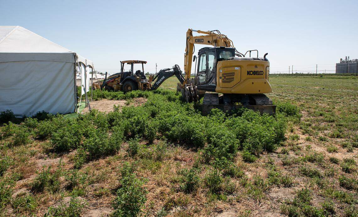 Future site of the Divert energy facility on West Main Street in Turlock, Calif., Wednesday, April 26, 2023.