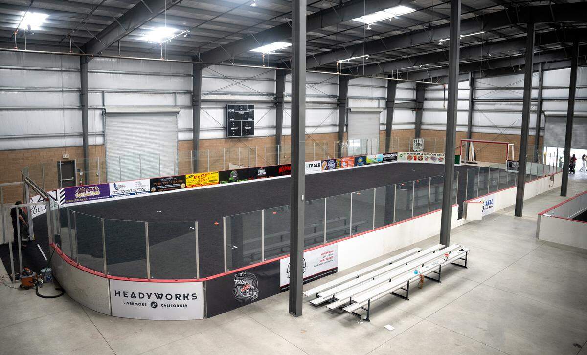 Indoor turf soccer field at the new Modesto Sports Center in Modesto, Wednesday, June 4, 2025.