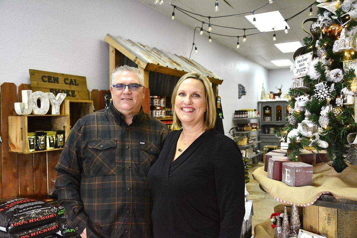 The new two-in-one store Cen Cal Smoke and Smoke & Magnoliias has opened in Roseburg Square in Modesto, Calif. The store is half speciality grilling retailer and half home decor shop from husband-and-wife team Chuck and Andrea Jones (pictured).
