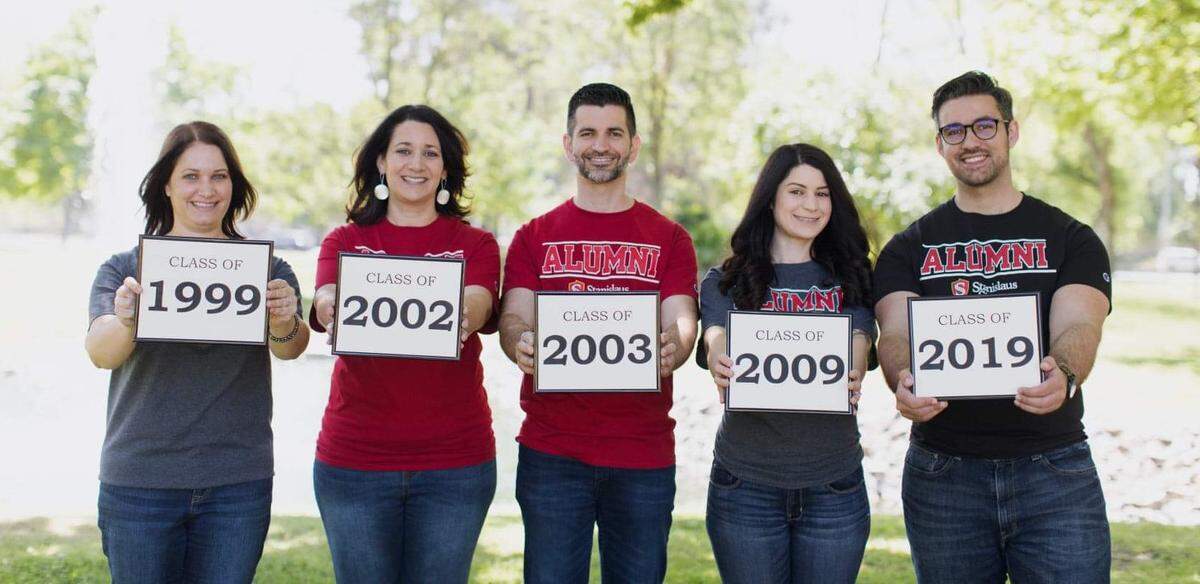 Joe and Connie Madruga, immigrants from the Azores, are about the see the youngest of their five children graduate from California State University, Stanislaus. All five siblings from left, Helen Wolf, Isabel Haley, Paul Madruga, Teresa Madruga and Daniel Madruga earned degrees from the Turlock university.