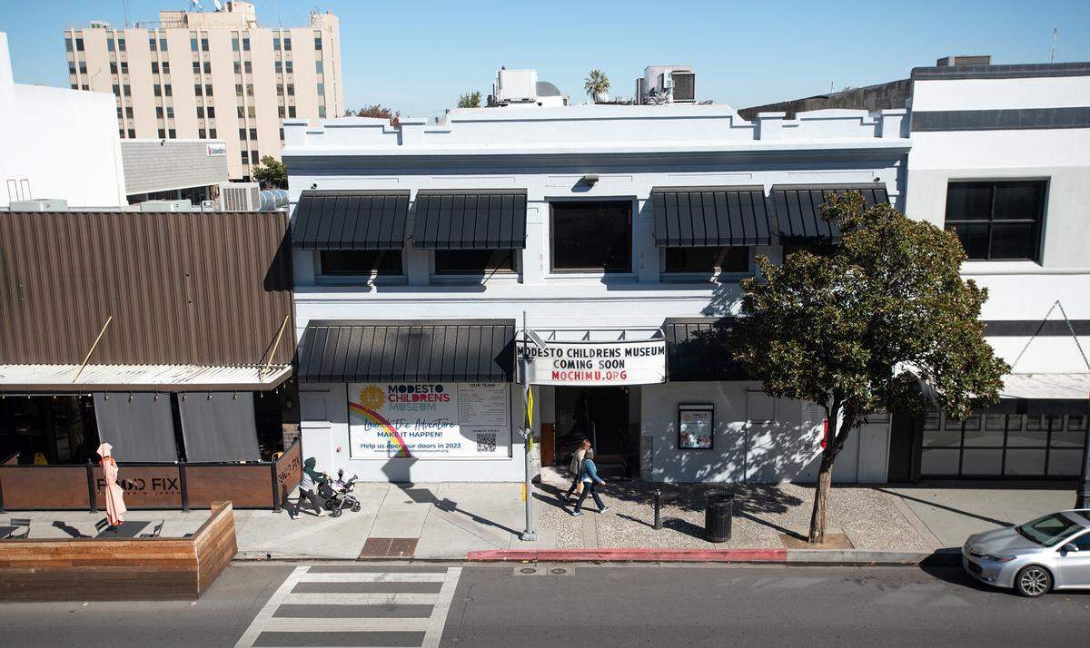 Future site of the Modesto Children’s Museum at the former Heart & Soul, a coffeehouse on 11th Street. Photographed in Modesto, Calif., Thursday, Nov. 3, 2022.