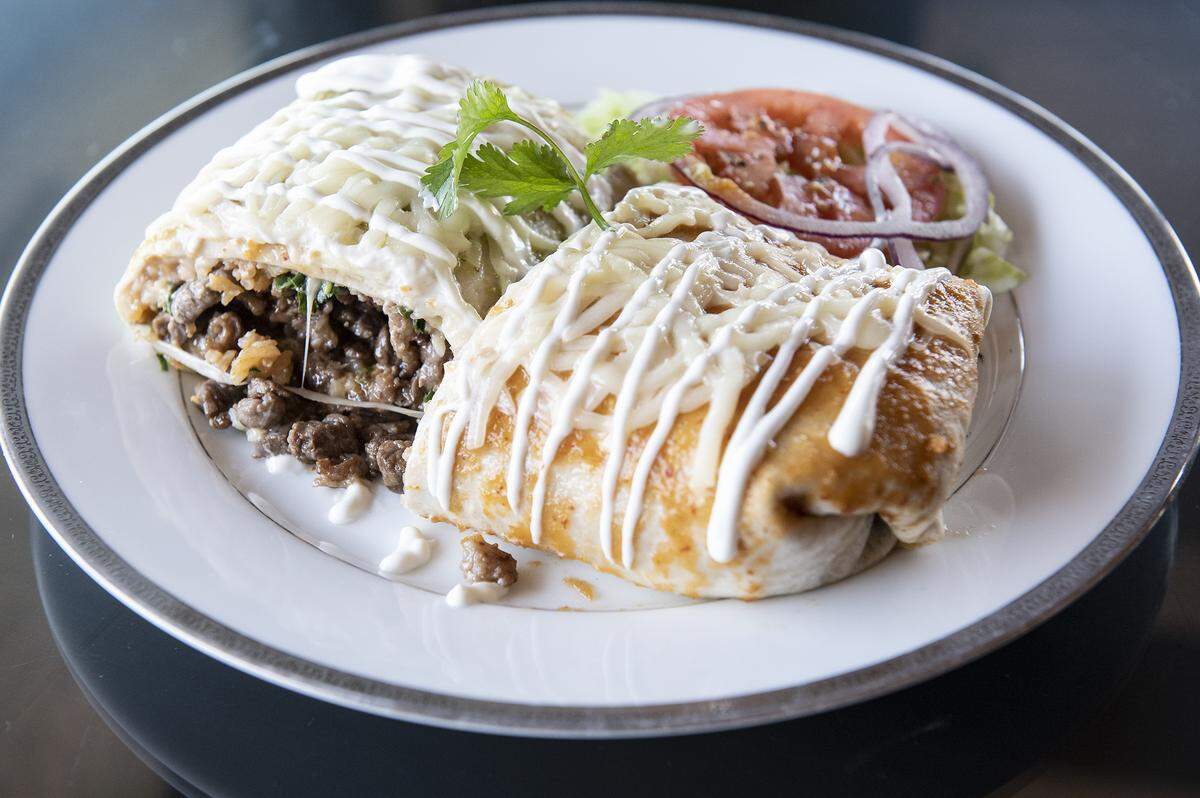 Asada wet burrito at Delicioso Restaurant on H Street in Modesto, Calif., on Wednesday, Feb. 19, 2020.