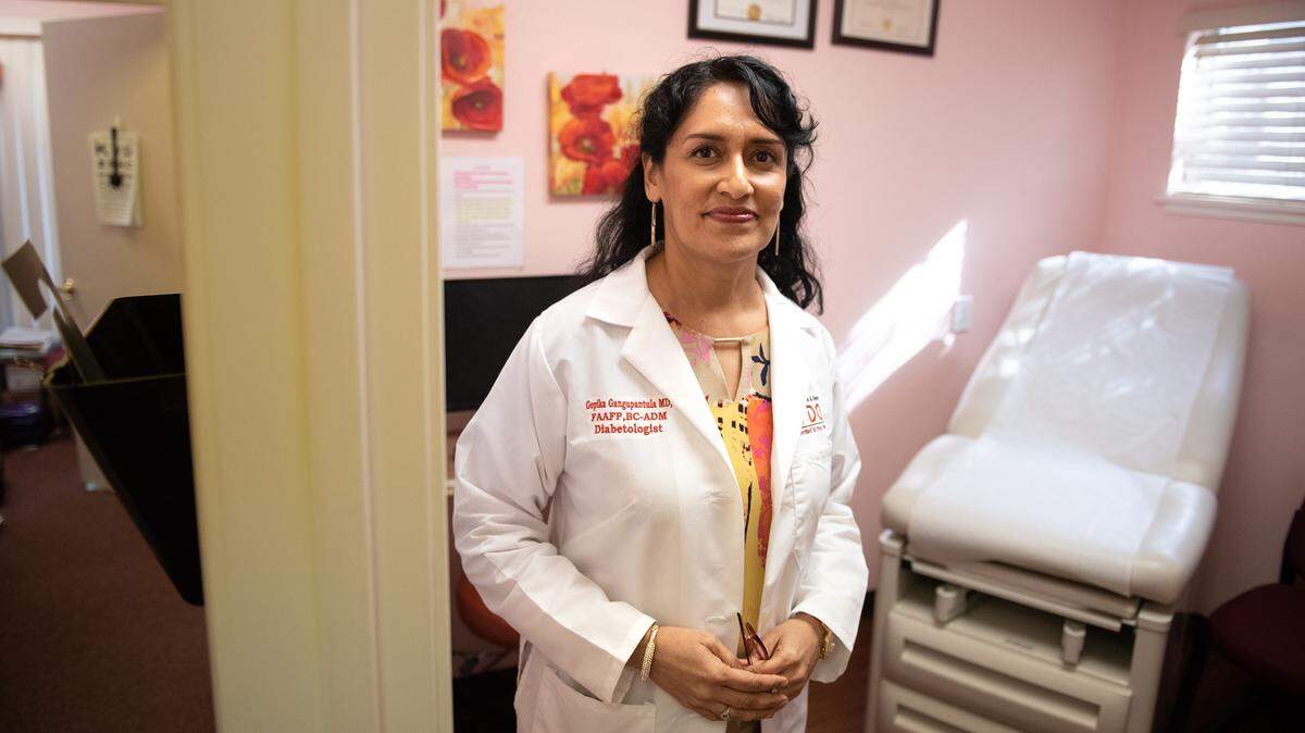 Dr. Gopika Gangupantula at her office on Collage Ave in Modesto, Calif., Wednesday, Feb. 15, 2023.