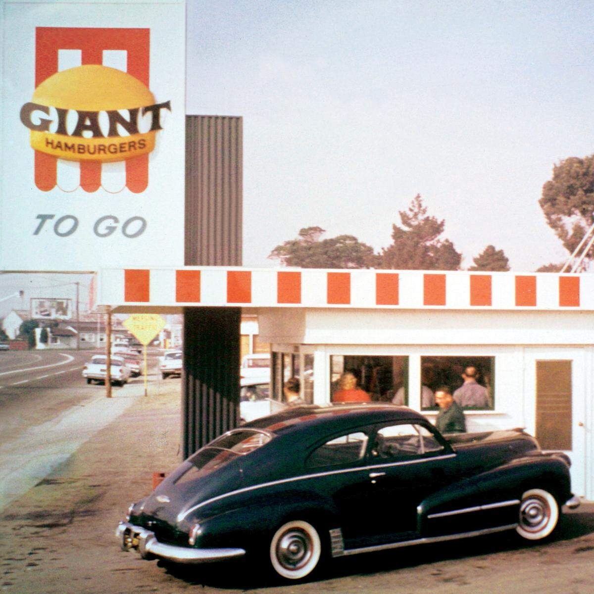 The original Nation’s Giant Hamburgers at the corner of San Pablo Avenue and San Pablo Dam Road in San Pablo, Calif. shown in an archival image.