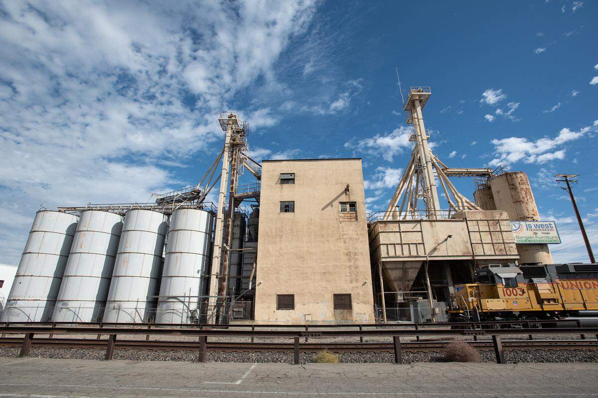 The J.S. West mill ceased operation in 2016. Photographed in Modesto, Calif., Monday, Nov. 1, 2022.