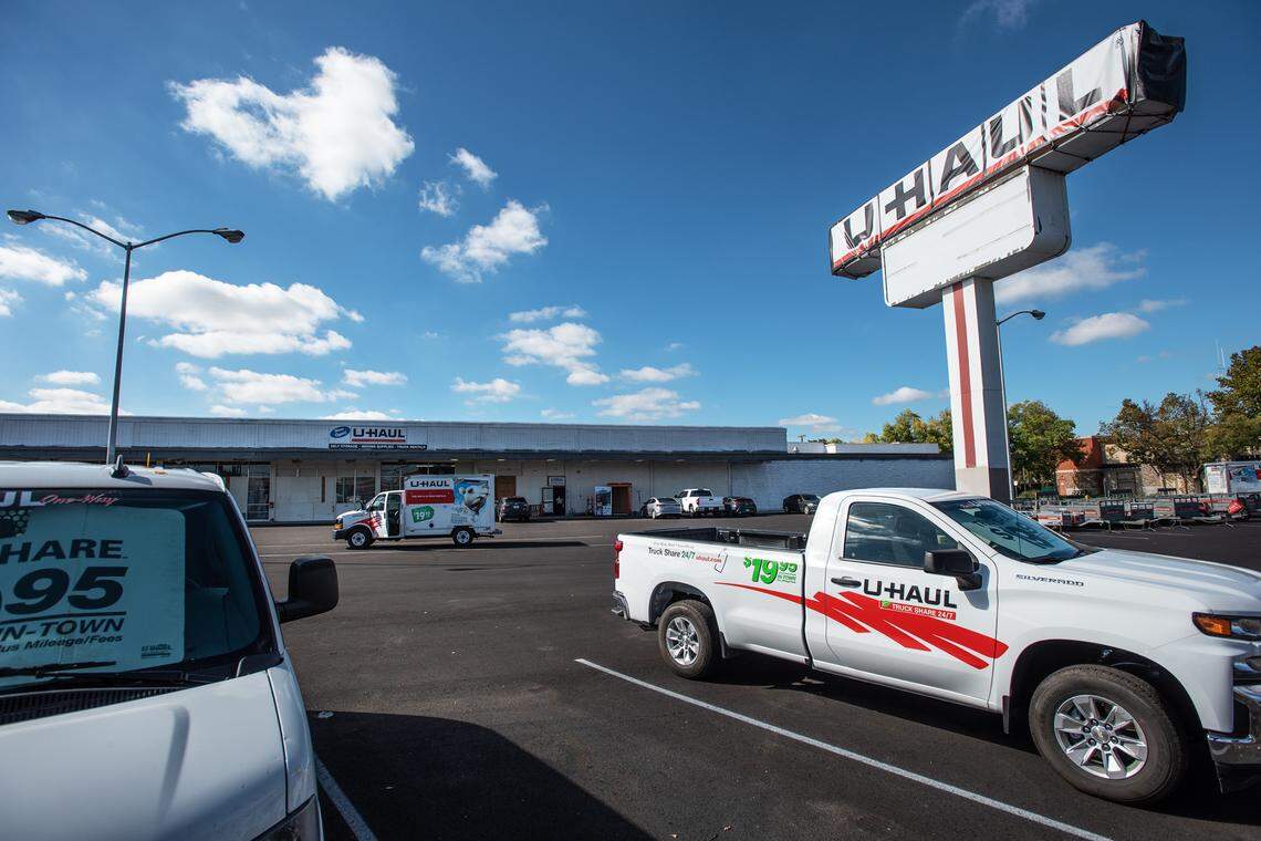U-Haul on McHenry Avenue in Modesto, Calif., on Wednesday, Oct. 27, 2021.