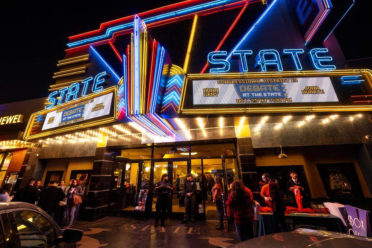California Congressional District 13 debate at the State Theatre in Modesto, Friday, Oct. 25, 2024.