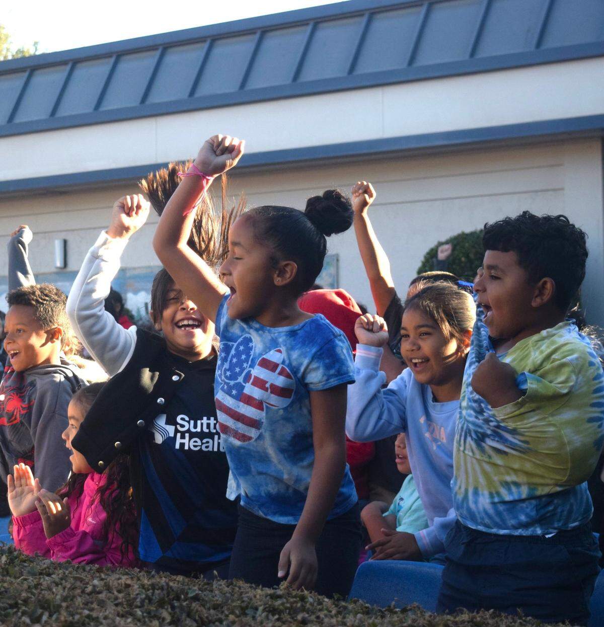 Students at Bernard Hughes Elementary School sing “Snowball” on Oct. 18, 2024.