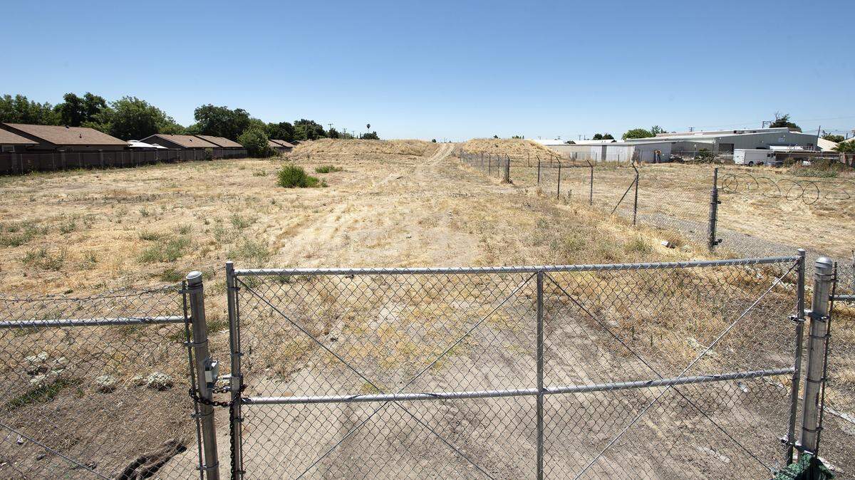 Area off Emerald Drive where the proposed 132 Highway will be built in Modesto, Calif., Saturday, July 13, 2019.