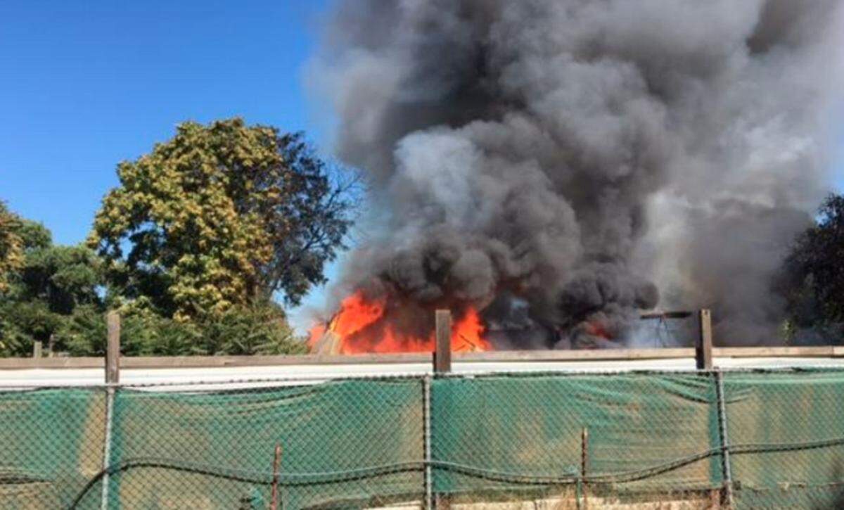 Burbank Paradise Fire was dispatched to a structure fire in the area of Poland and Vivian in Modesto on Wednesday, July 11, 2018.. Other agencies included in the response: Modesto Fire, Ceres Fire, and Salida Fire. 