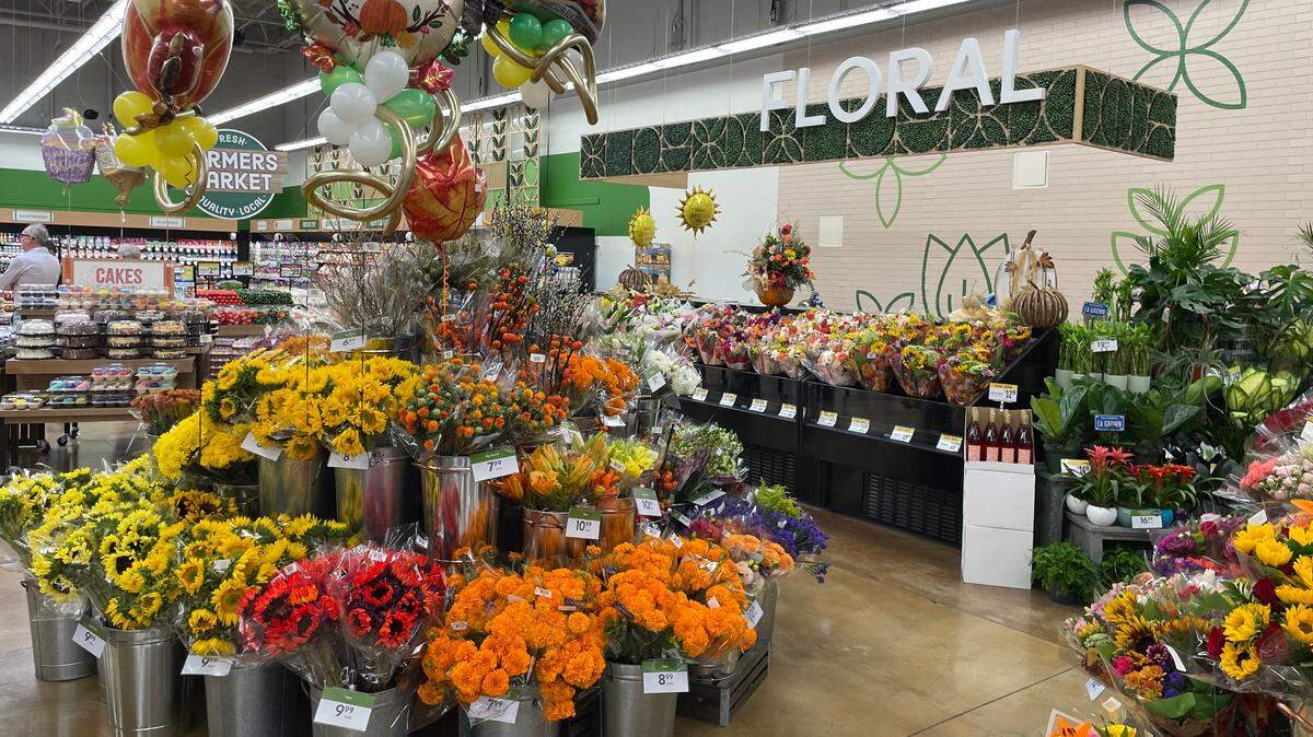 The new floral department at the grand re-opening of Save Mart in Riverbank on Thursday, Sept. 12.
