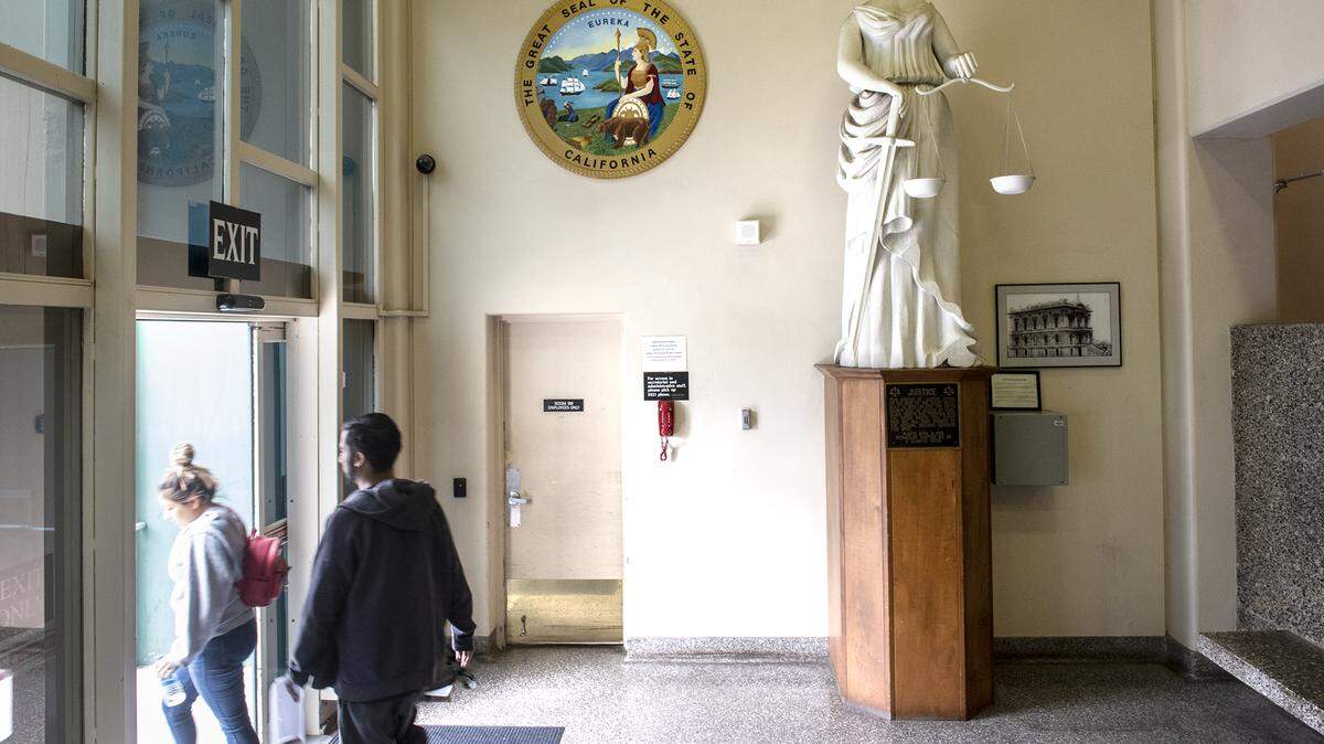 Stanislaus County Courthouse In Modesto, Calif., on Tuesday, March 17, 2020.