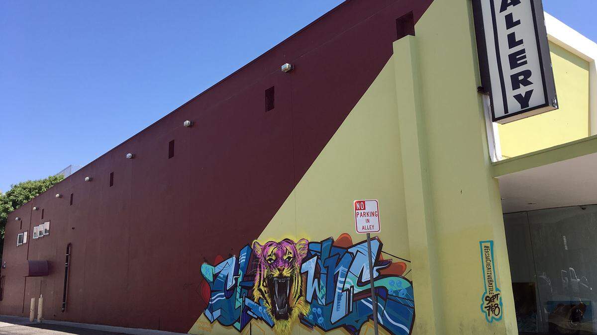 The alley wall outside downtown Modesto’s Chartreuse Muse Gallery will be the site of the Fasm Creative Battle. It is pictured Tuesday, Sept. 4, 2018, in Modesto, Ca.