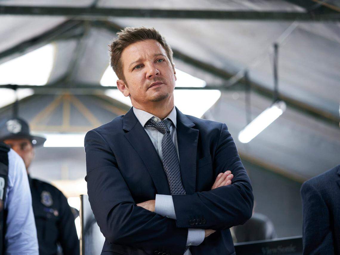 Jeremy Renner is pictured in the Paramount+ crime series “Mayor of Kingstown.”