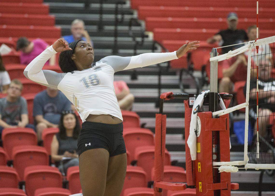 Stanislaus State outside hitter Sierra Adams was the 2018 regular-season leader in kills and kills per set.