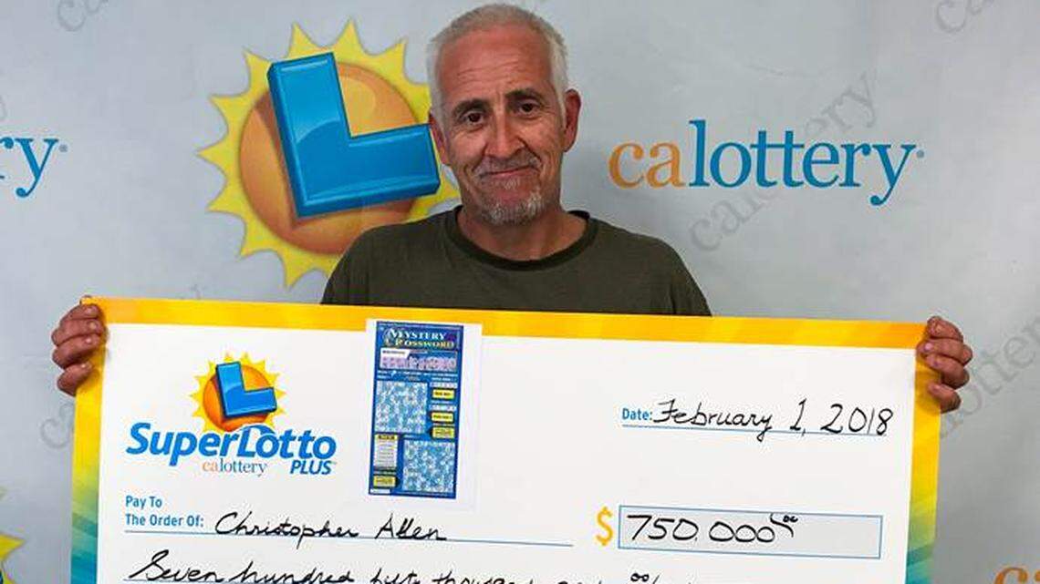 Modesto resident Christopher Allen won $750,000 playing a California Lottery Scratchers ticket he bought at a Ceres store.