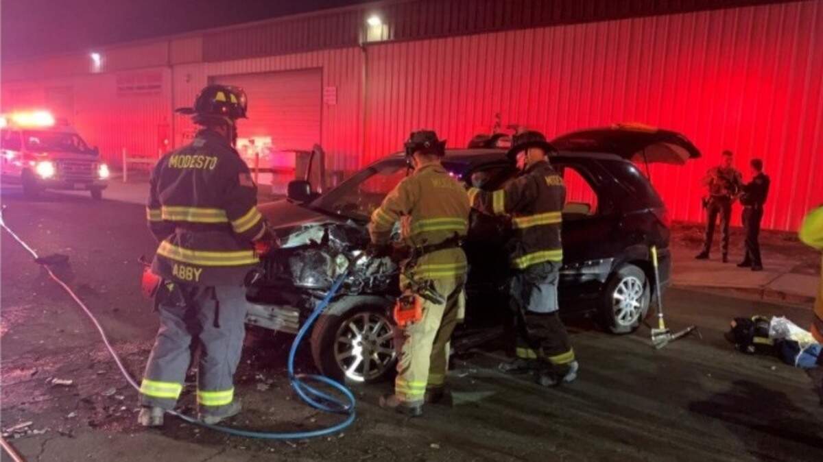 A Modesto woman, 67, was badly hurt in a head-on crash on Winmoore Way in south Modesto on Monday evening, Nov. 2, 2020.