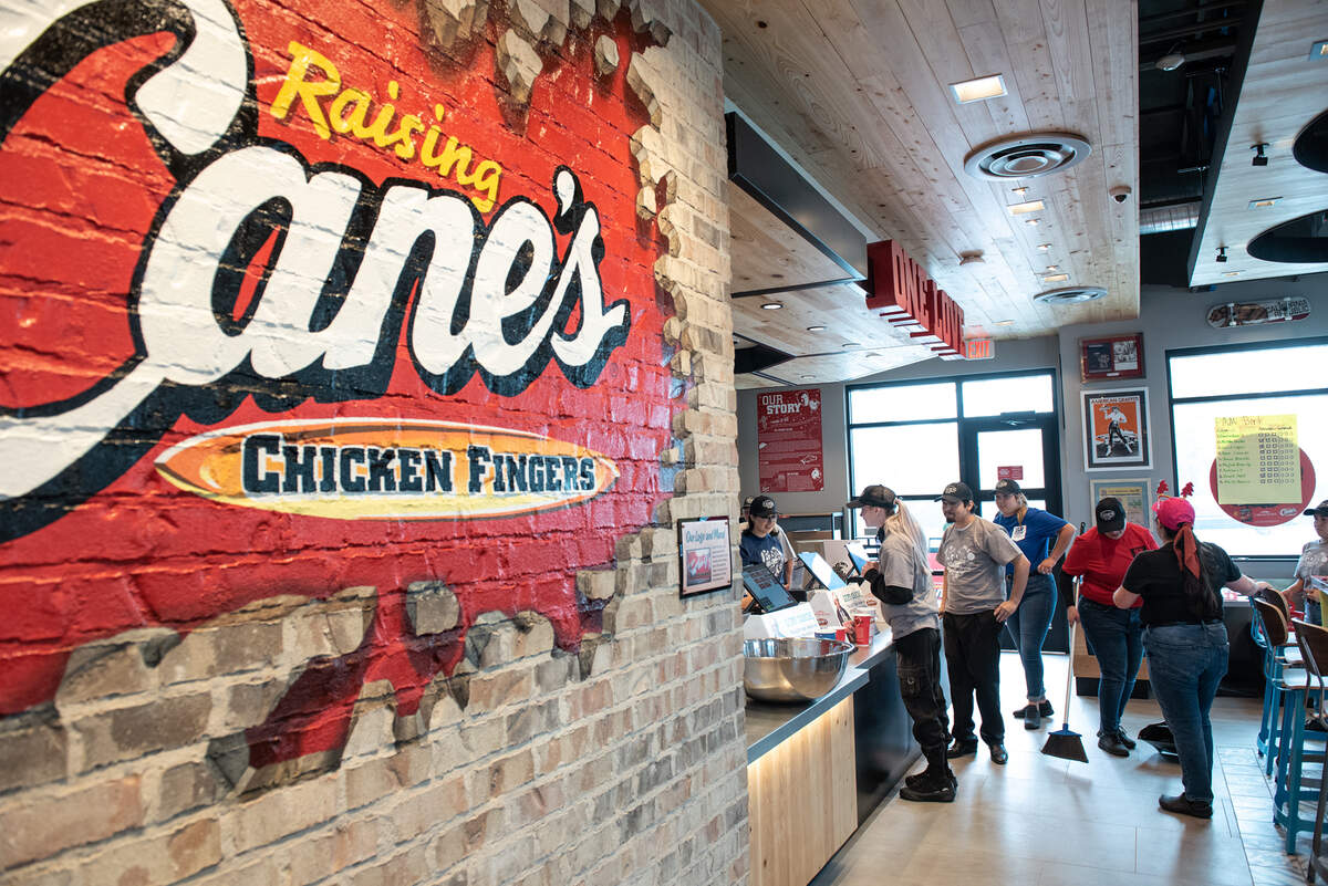 New employees participate in training in preparation for Monday’s grand opening at Raising Cane’s Chicken Fingers restaurant in Modesto, Calif., Friday, Dec. 16, 2022.