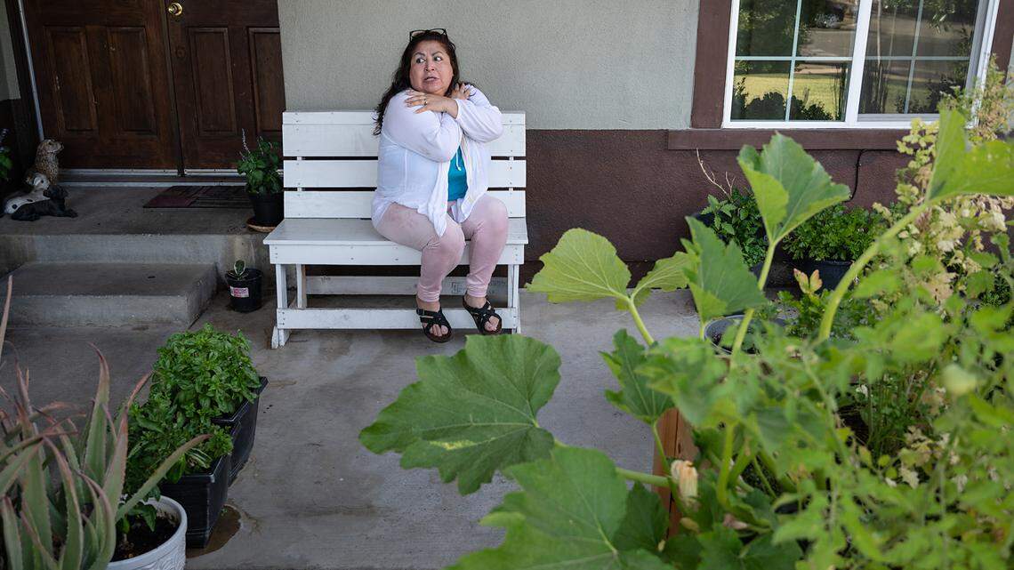 Sonia Ruiz describes how she was startled by her son as he put his arm around her, but does not feel the police made the right decision to arrest her 15-year-old son. She regrets calling 911 after Ceres police have charged the boy with assault likely to cause great bodily injury, faces up to 12 months of having to wear an ankle monitor, a sentence that could be reduced to six if he pleads guilty. Photographed at her home in Ceres, Calif., on Friday, May 14, 2021.