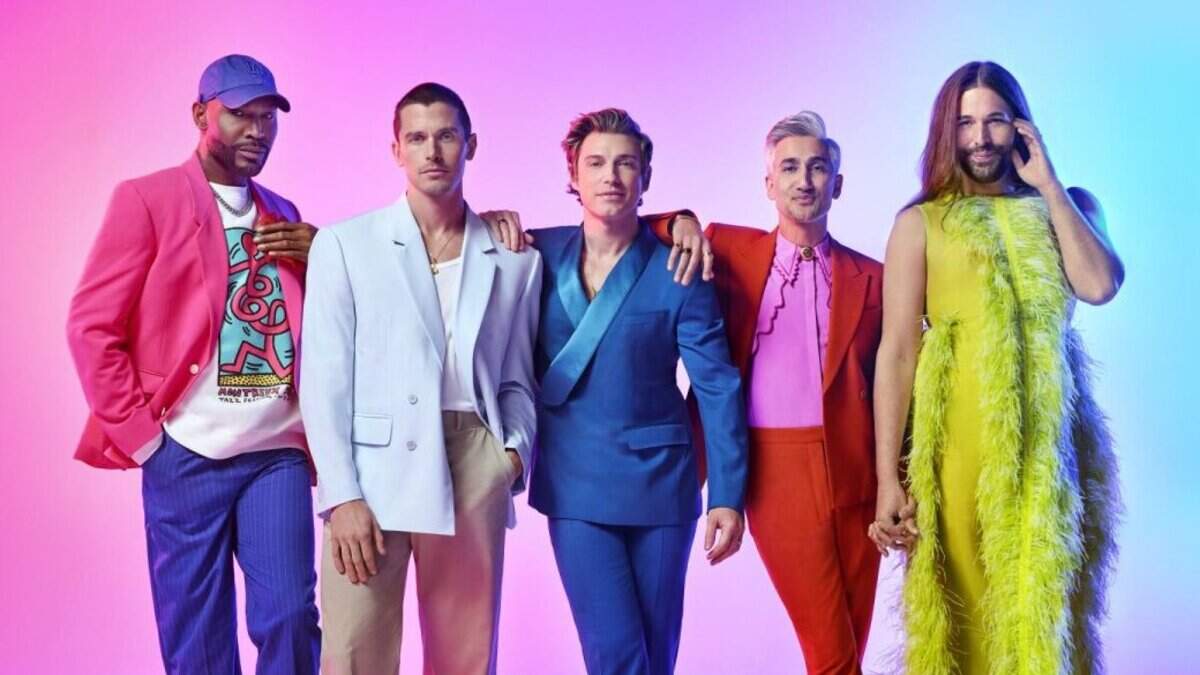 Left to right, Karamo Brown, Antoni Porowski, Jeremiah Brent, Tan France and Jonathan Van Ness star in the upcoming season of “Queer Eye.”