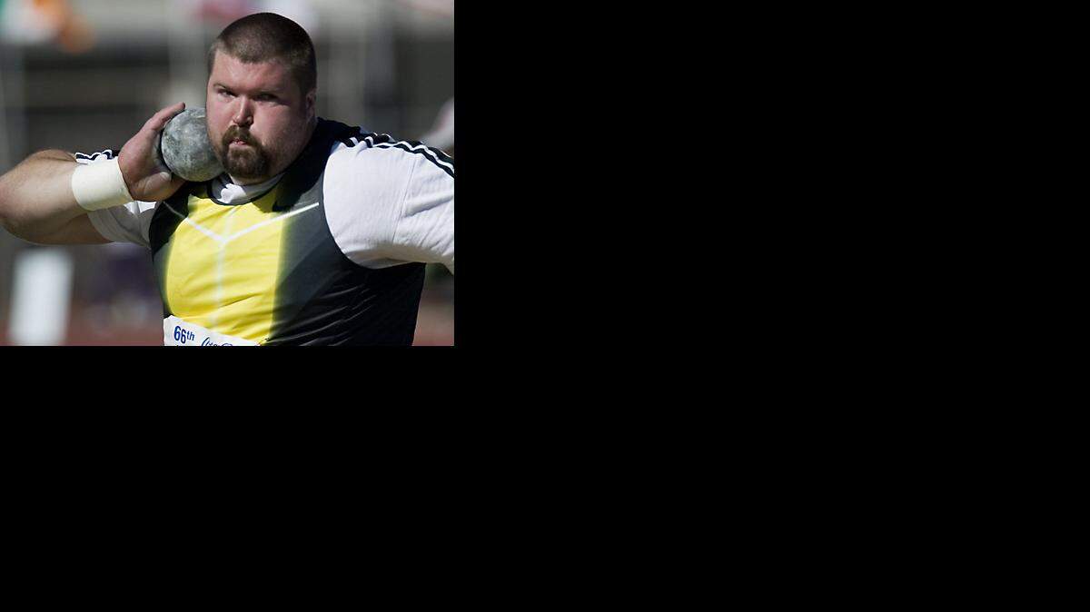 Shot put athlete Christian Cantwell
was a regular at the Modesto Relays.
(Marty Bicek/The Bee)