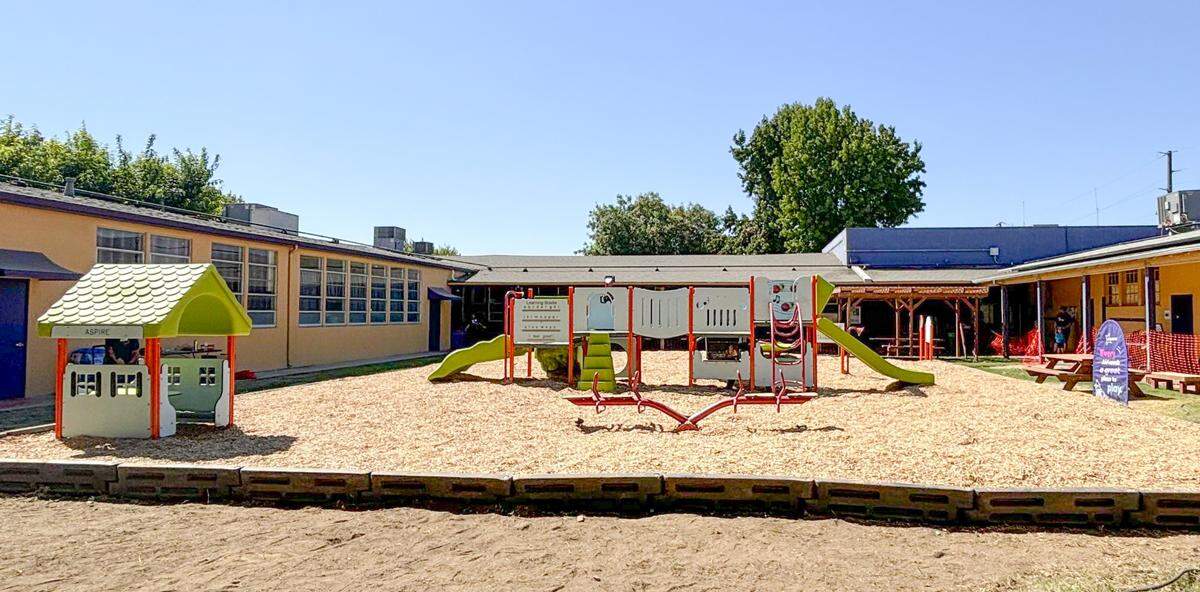 The new playground at Aspire Summit Charter Academy principal.