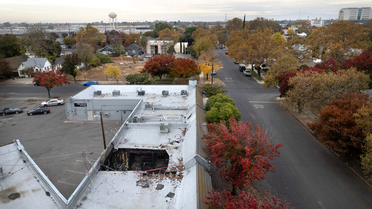 Gottschalk Music Center and Annex Hair Studios on Burney Street in Modesto were damaged by a fire in an empty unit between the two businesses. Photographed in Modesto, Wednesday, Nov. 20, 2024.