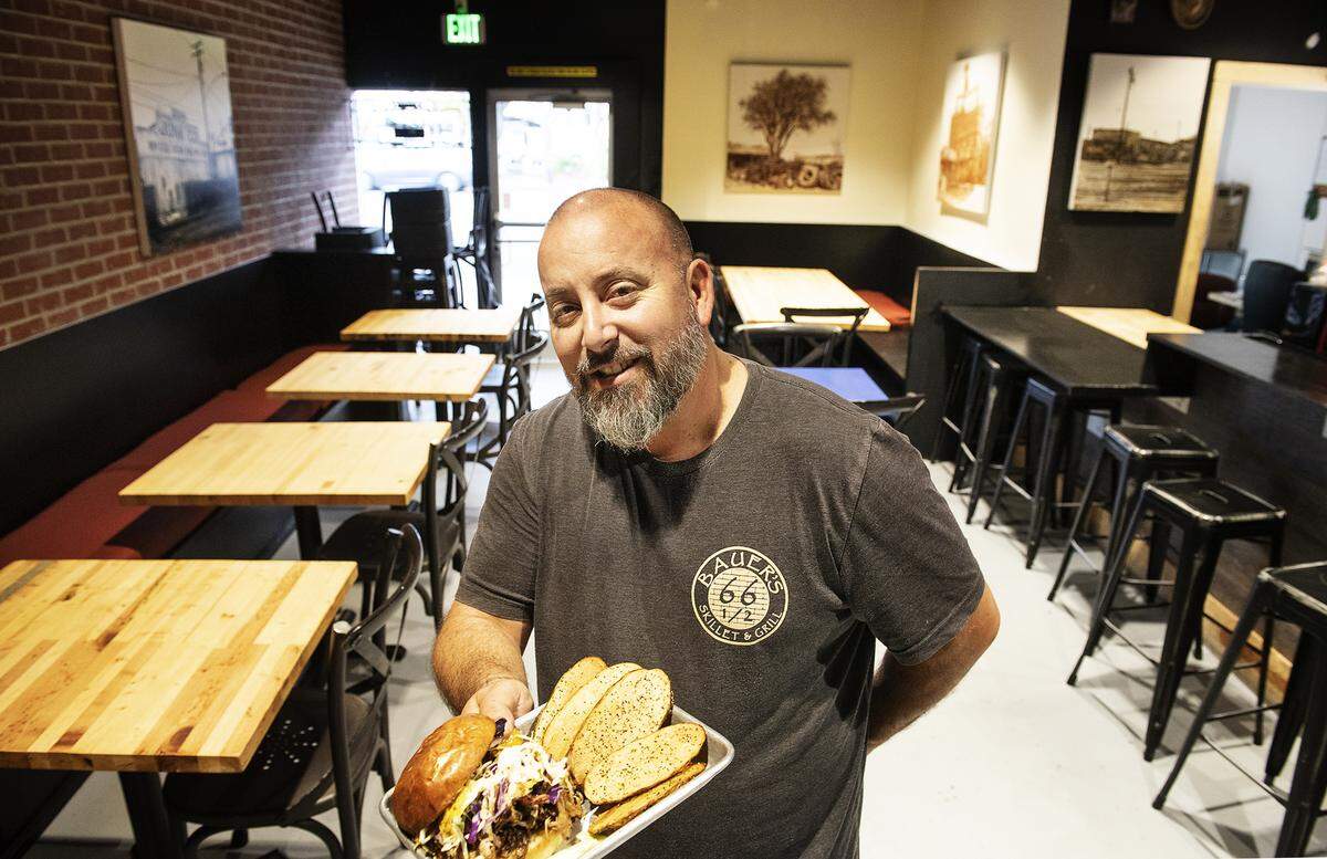 Chef Tye Bauer will open Bauer’s Downtown Gastropub Tuesday at 822 9th Street in Modesto, Calif.