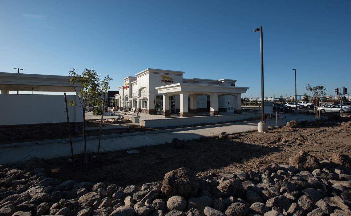 In-N-Out restaurant under construction at Ceres Gateway Center in Ceres, Calif., Thursday, Oct. 27, 2022.