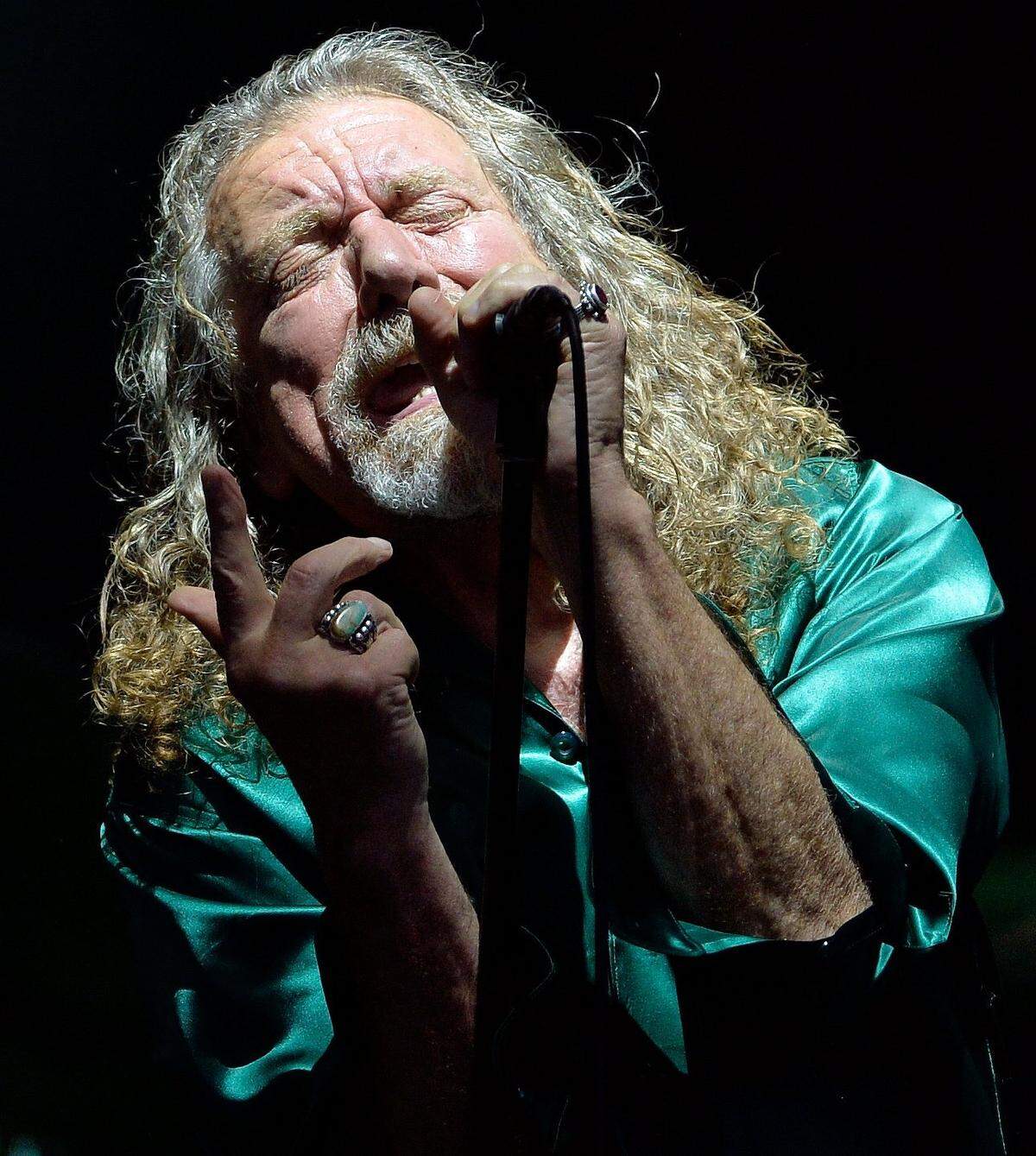 Robert Plant, pictured here in 2015, will play the Ironstone Amphitheatre with Alison Krauss.