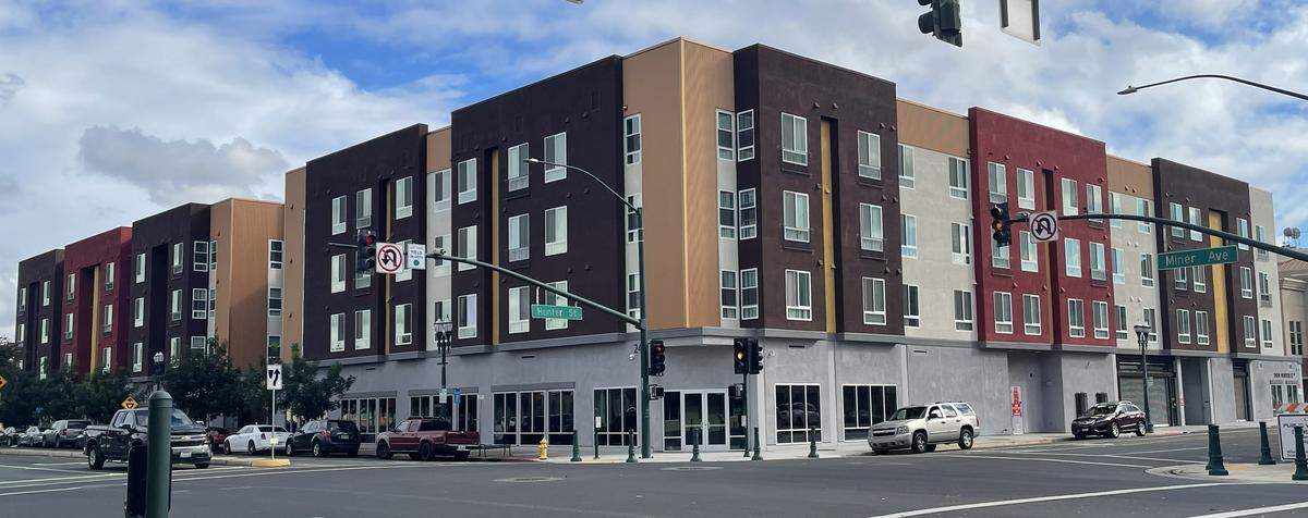 Downtown Stockton has a new low-income apartment building, completed on Miner Street in early 2024. It was done by Visionary Home Builders of California. The nonprofit developer will begin construction in December 2025 on a similar project on Seventh Street in Modesto.
