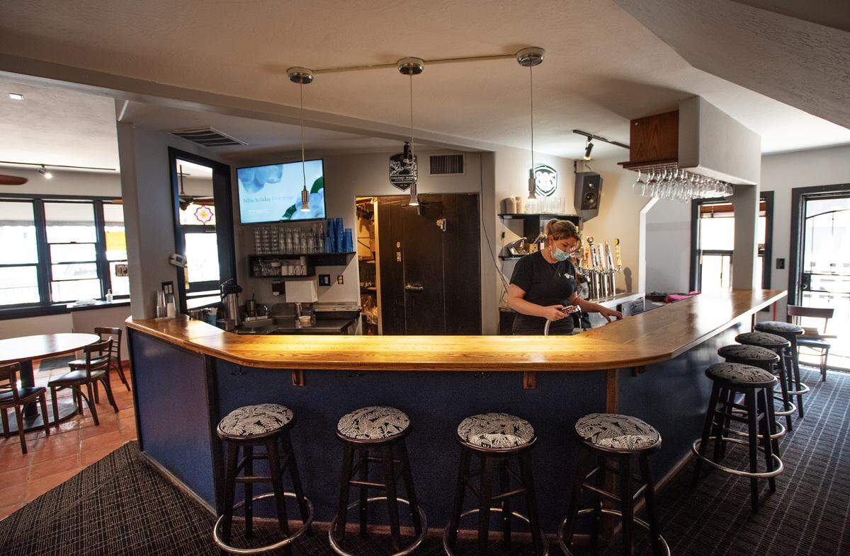Harvest Moon is serving beer and wine and is planning to have a full bar by December. Photographed in Modesto, Calif., on Friday, Oct. 16, 2020.