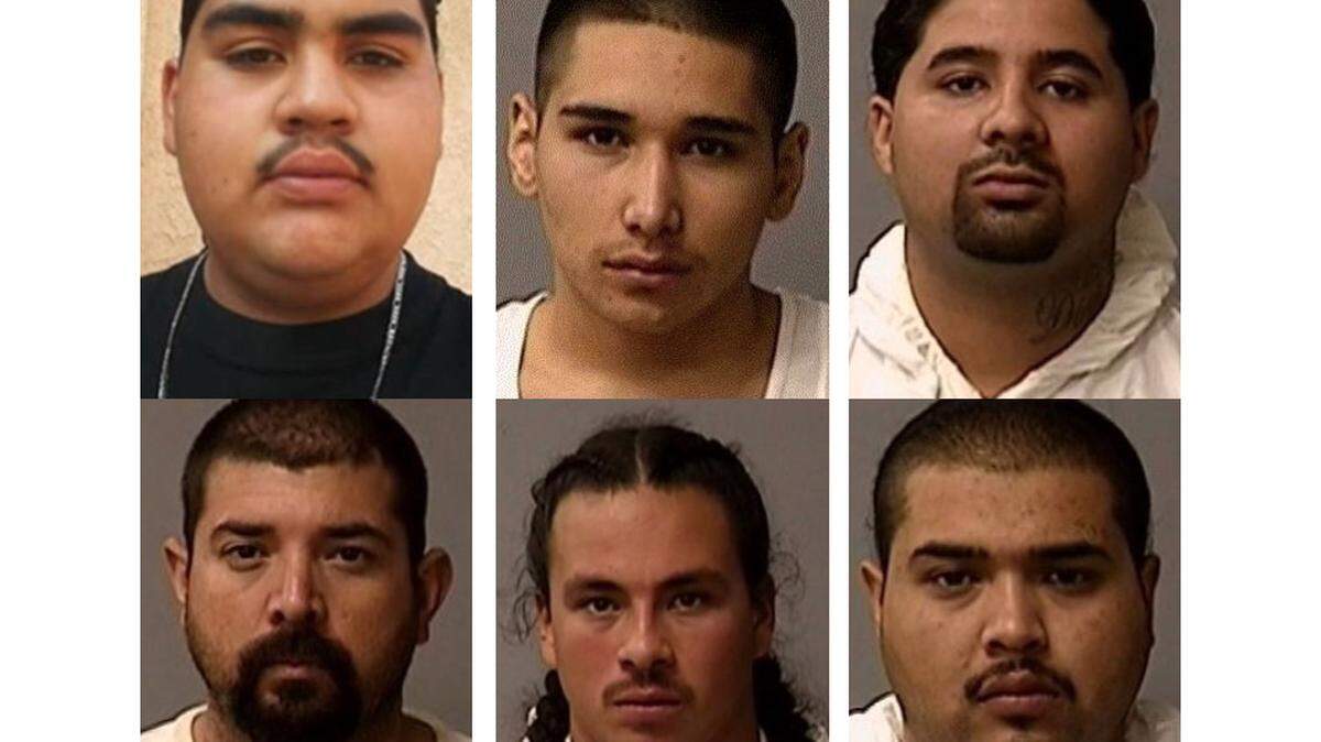 Top row, from left: Arturo Mora, Alejandro Aguilar and Joe Felix. Bottom row, from left: Jose Navarro, Nicholas Franco and Nicholas Borquez.