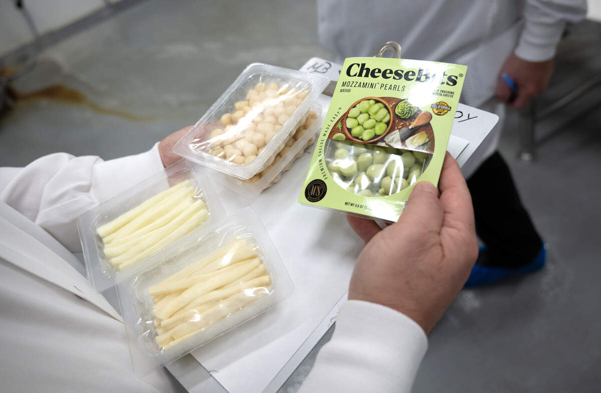 Cheese Bits makes shareable cheese snacks at a production facility in Riverbank, Calif., Friday, May 31, 2024.