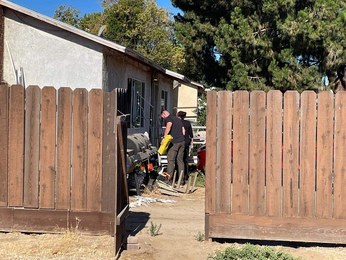 Two people were found dead in this home on the 800 block of Inyo Avenue in south Modesto on Thursday morning, July 21, 2022, after a shooting victim ran to a neighboring house to seek help.