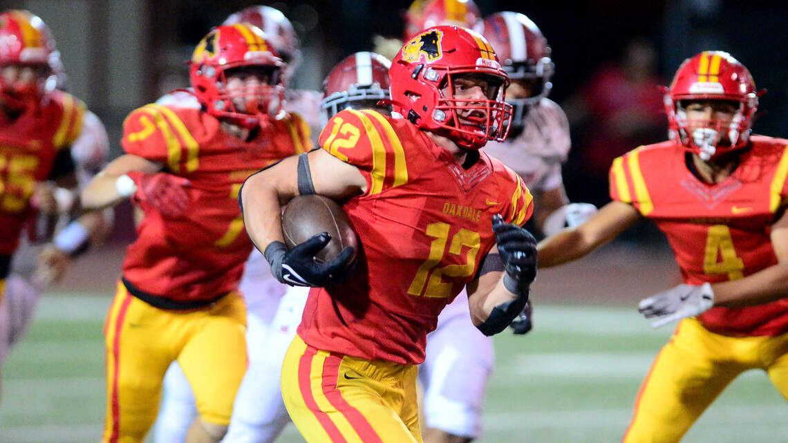 Oakdale running back Wes Burford scores seven touchdowns in win over Patterson