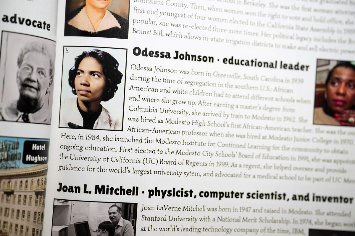 Modesto educator Odessa Johnson is recognized in the  book “StaniStory: Change and Continuity in Stanislaus County.”