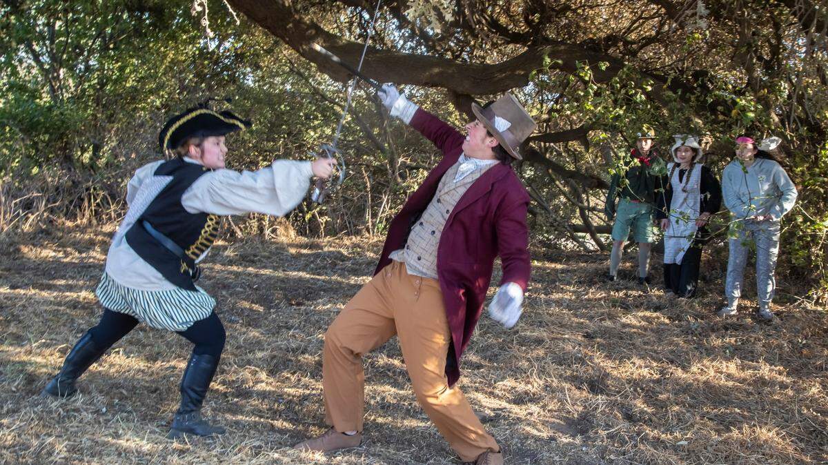 A scene from “The Race,” presented by Opera Modesto.