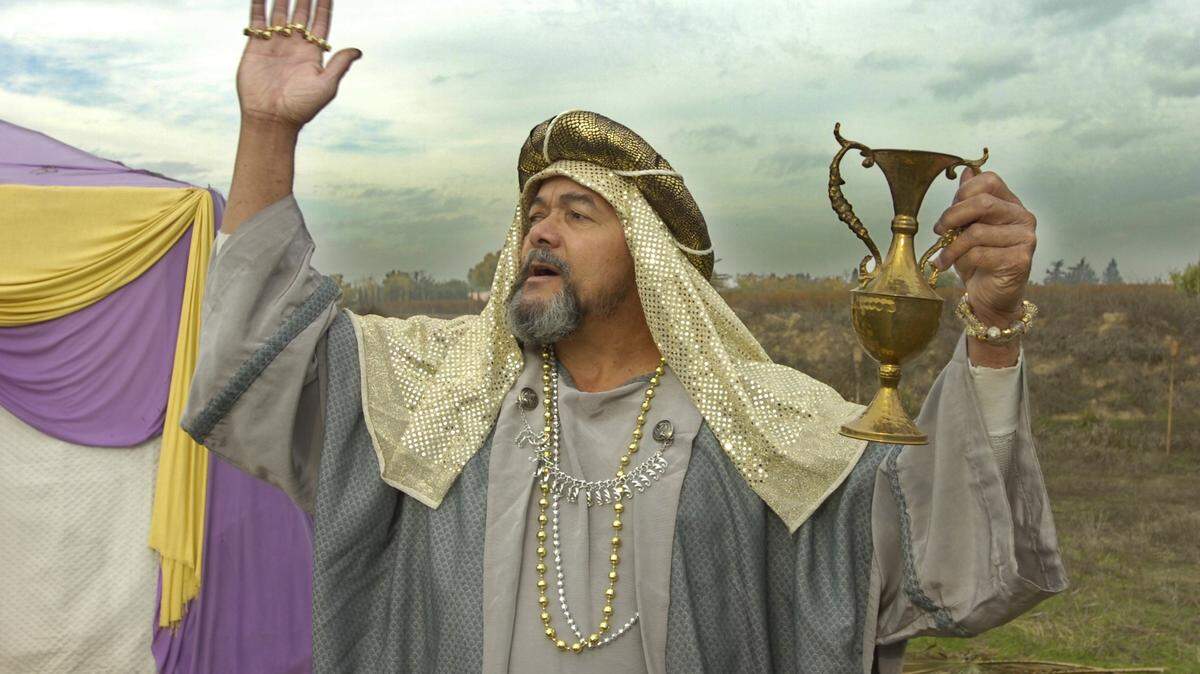 In this 2006 photo, Tony Mejias portrays one of the Wise Men in the Grace Community Christian Church production of “Journey to Bethlehem” in Ceres.